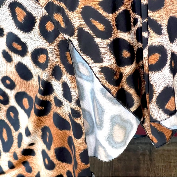 Beautiful Netsi Fashion Leopard Print Maxi Dress Size Large - Picture 9 of 11